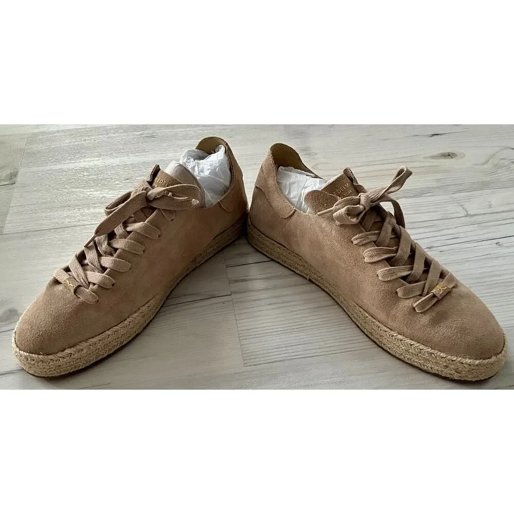 Sam Edelman Women's Poppy Jute Taupe Suede Sneaker Size 10 NIB